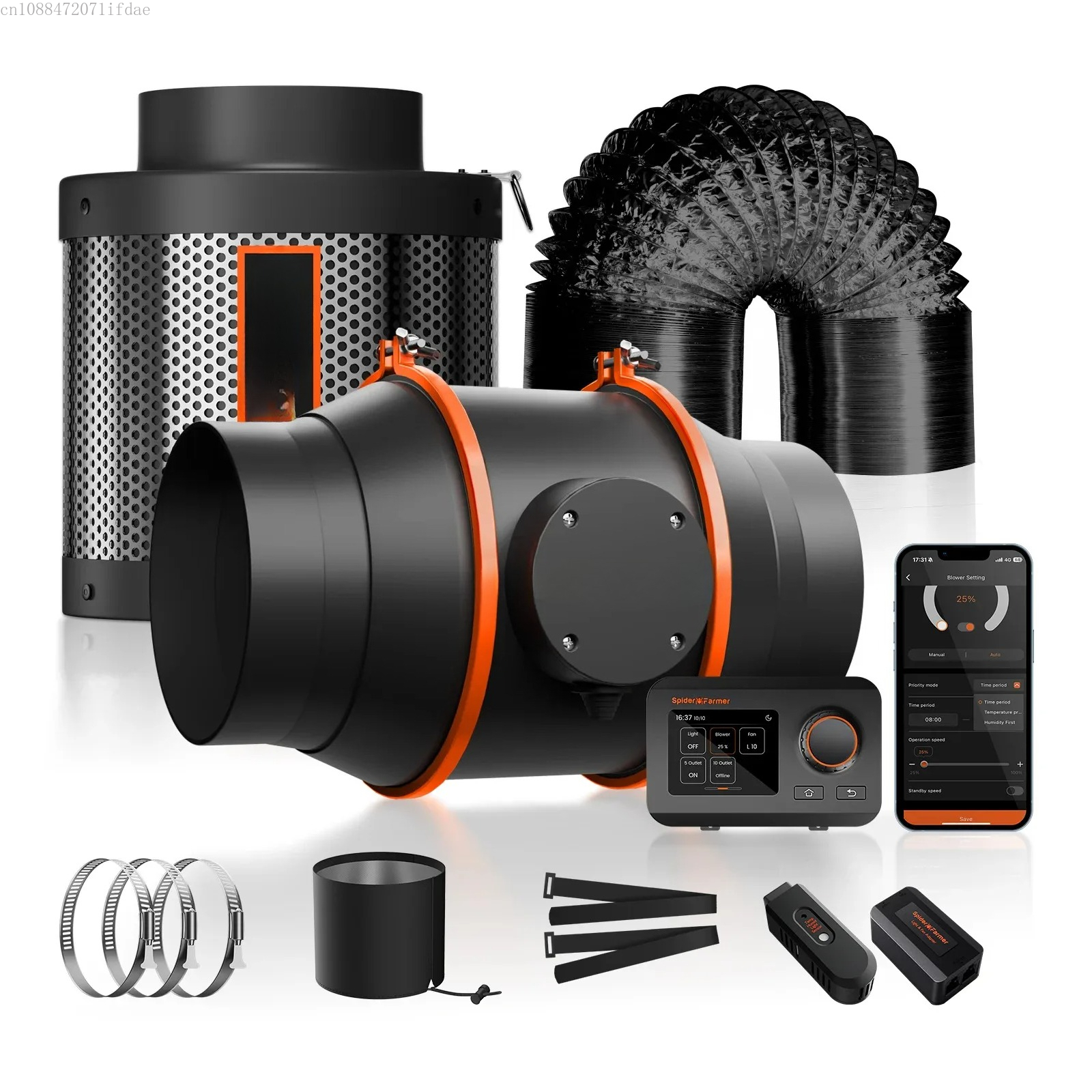 Carbon Filter Inline - Spider Farmer 6 Inch Carbon Filter