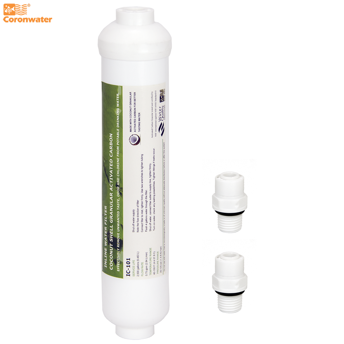 Coronwater Inline RO GAC Posfi - Carbon Filter Inline reseña y precio