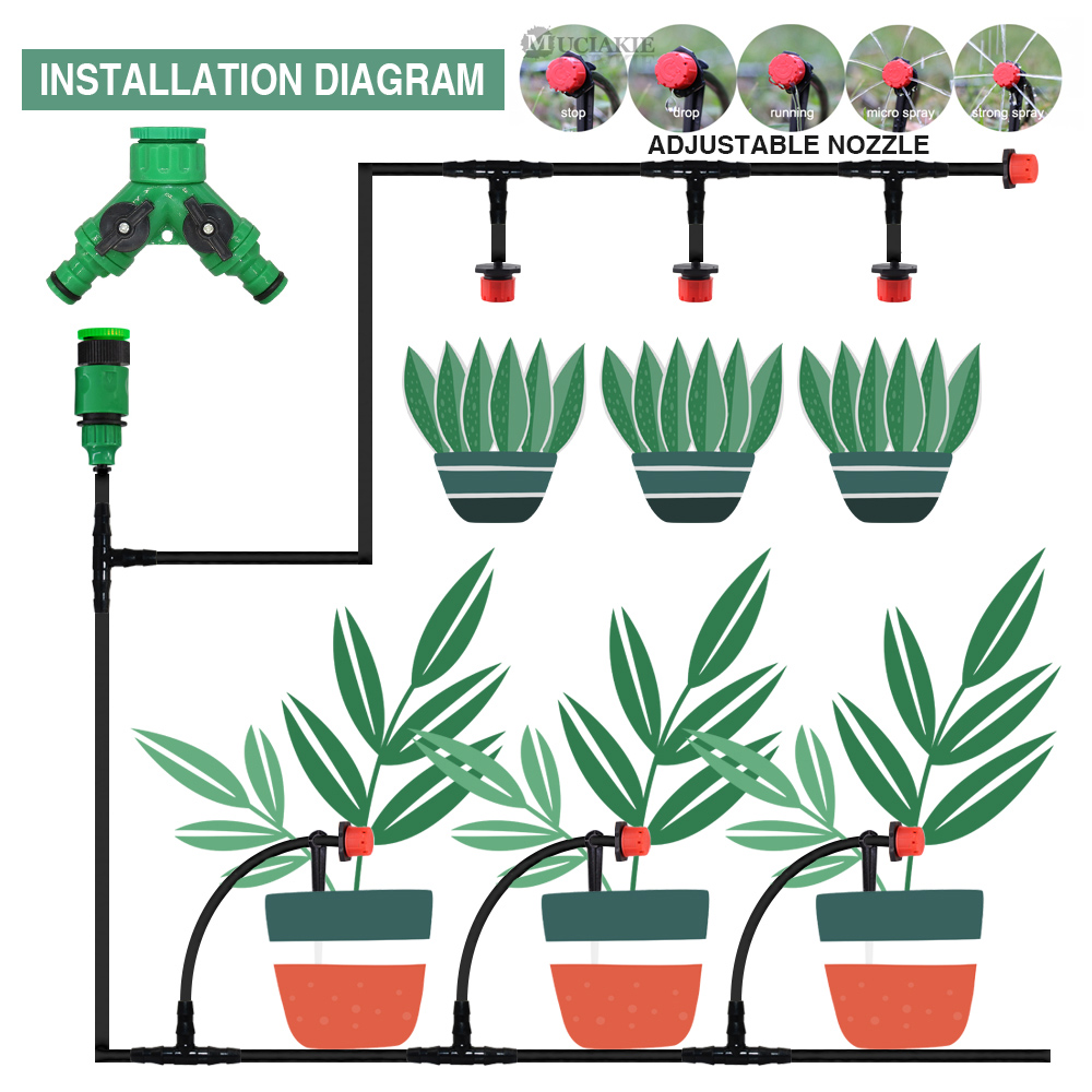 50-5M 1/4'' Hose Adjustable Dr - Urban Farming System reseña y precio