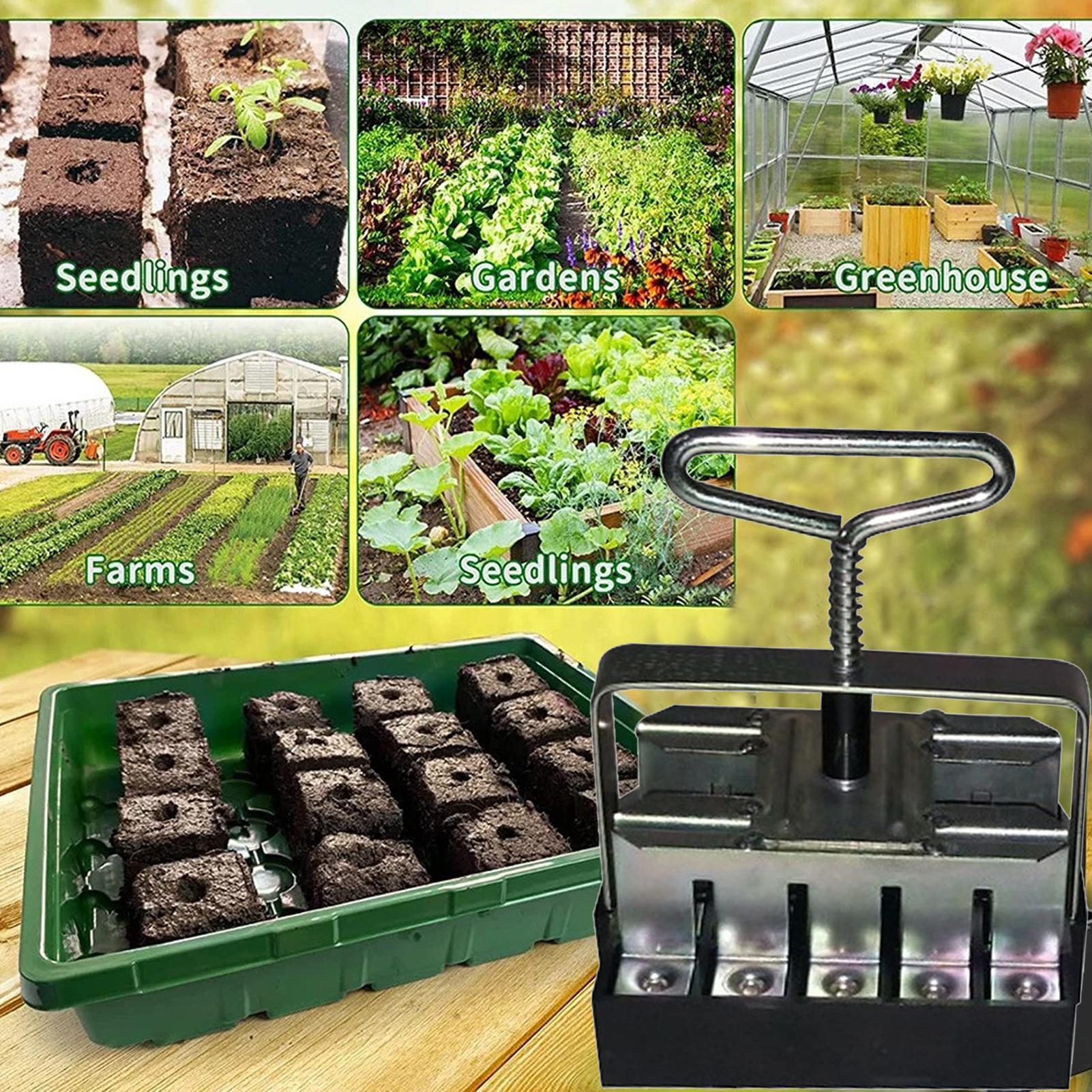 Soil Blocker Comfortable Handl - Urban Farming Gardening reseña y precio