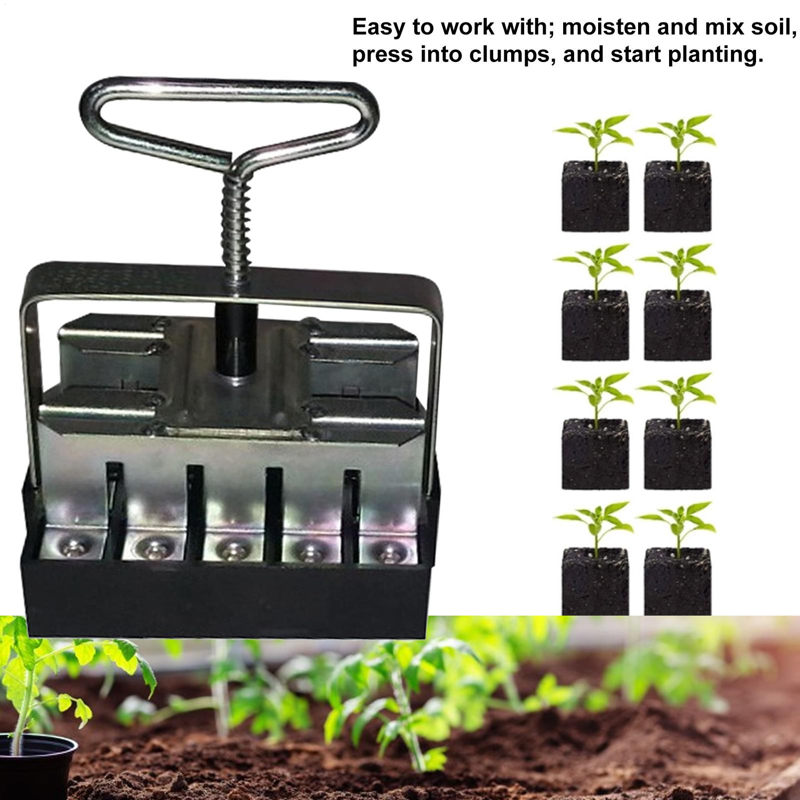 Soil Blocker Comfortable Handl - Urban Farming Gardening reseña y precio