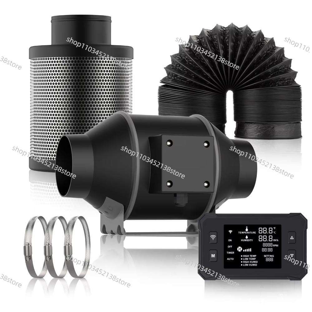 4 Inch Smart Inline Duct Fan w - Carbon Filter Inline reseña y precio