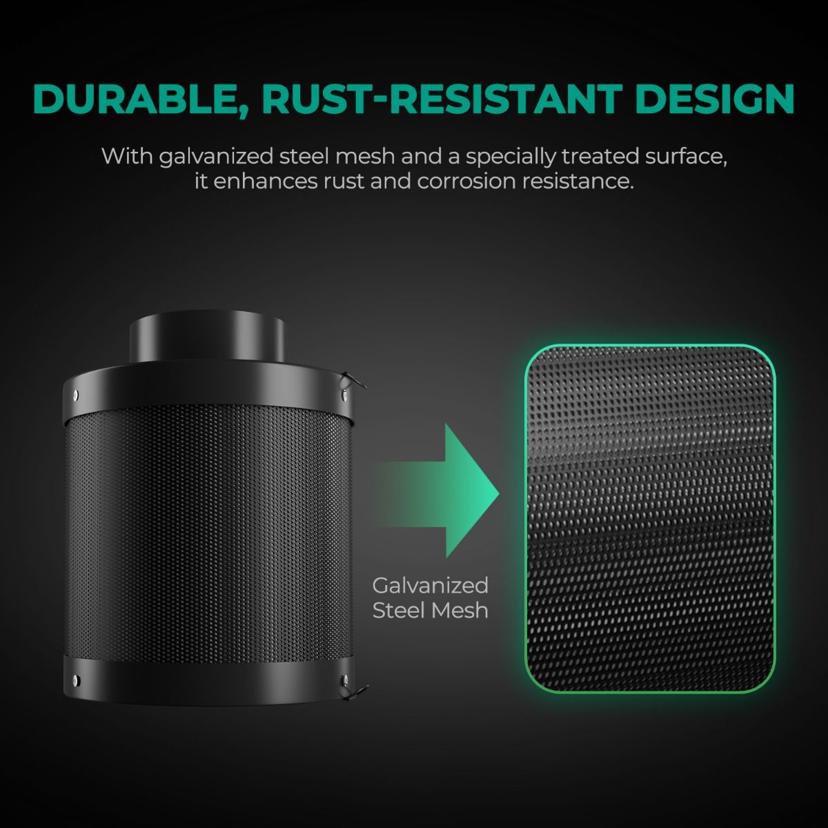 6 Inch Large Refillable Activa - Carbon Filter Inline reseña y precio
