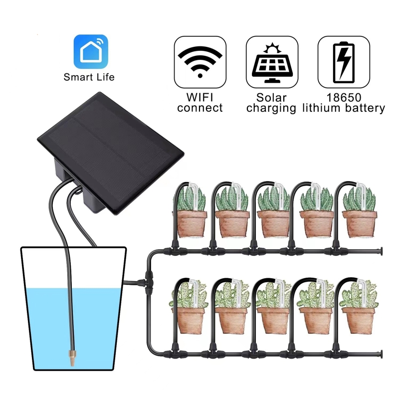 WIFI Solar Automatic Watering  - Urban Farming System reseña y precio