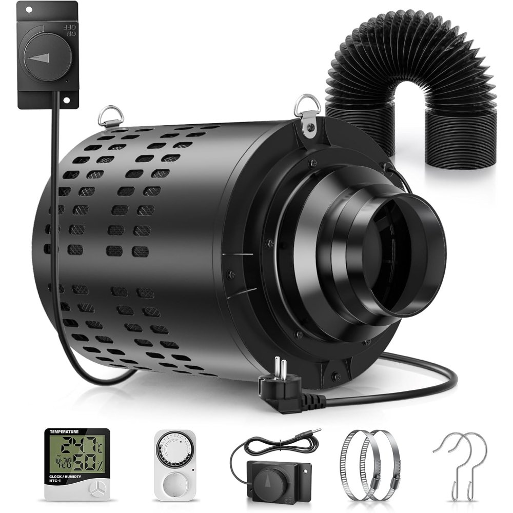 110mm/4.3Inch Exhaust Fan Inli - Carbon Filter Inline reseña y precio