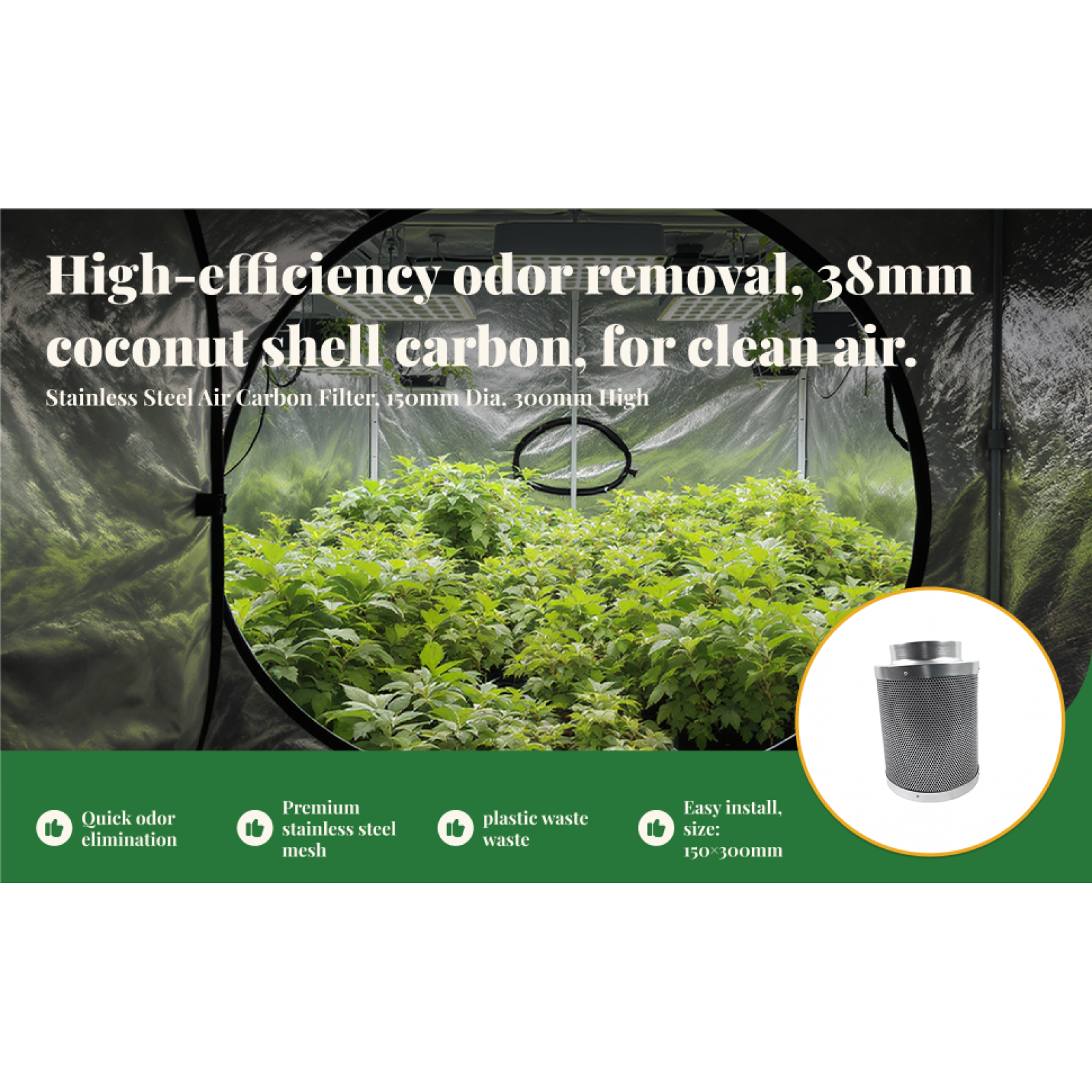 Activated Charcoal Carbon Filt - Carbon Filter Inline reseña y precio